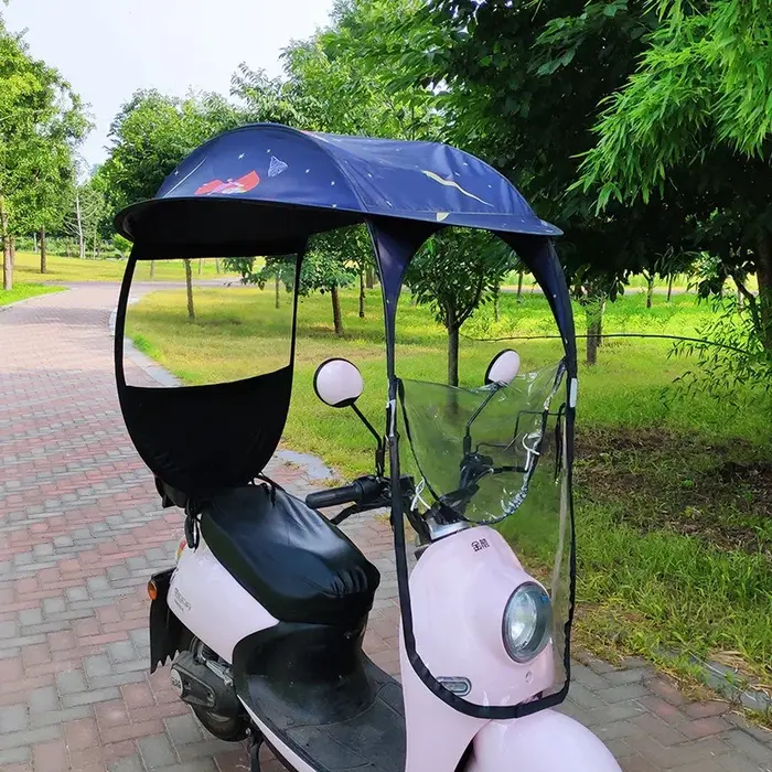 Pare-soleil universel coupe-vent et imperméable pour vélo électrique