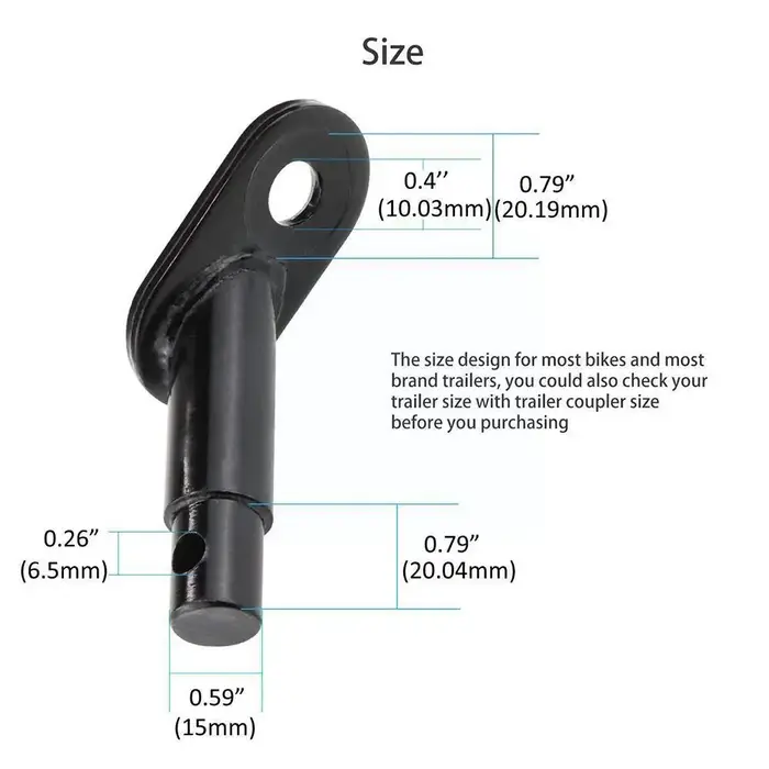Adaptateur de montage de connecteur de tête de remorquage de vélo