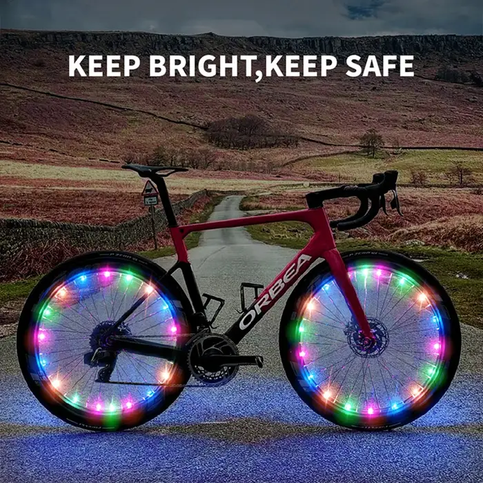 Lumières de roue chaude de vélo