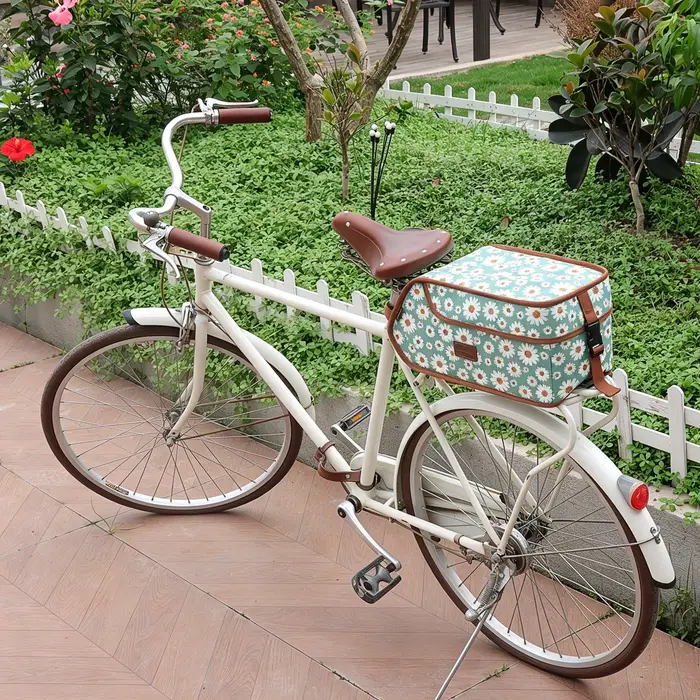 Sac de porte-bagages arrière pour vélo TOURBON en toile