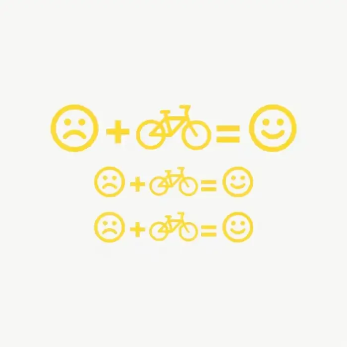 Autocollants personnalisés pour vélo, 3 pièces, autocollants décoratifs pour cadre de vélo de route 