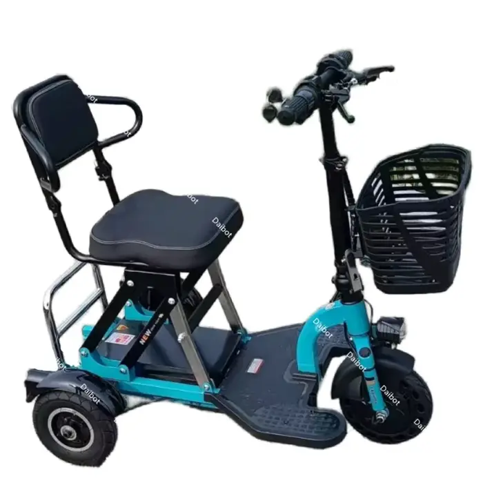 Tricycle électrique petit Mini Scooter pliant pour personnes âgées 300W 48V 3 roues