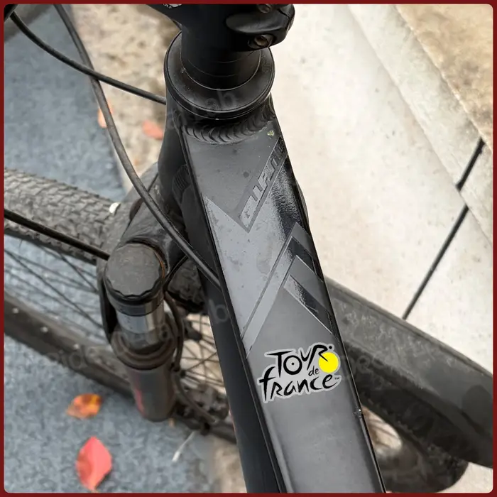 Autocollants de course cycliste 3D UV pour vélos de route