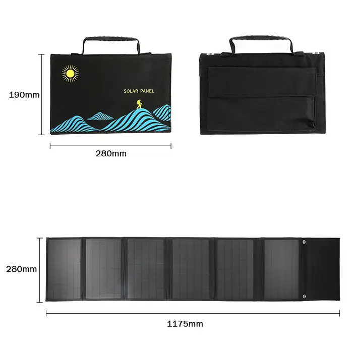 Sac pliant pour panneau solaire 100W