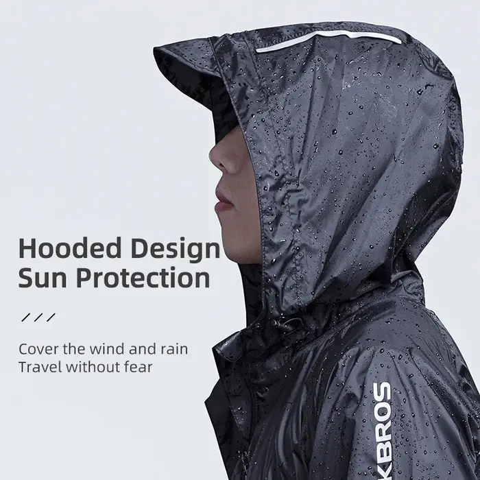 Manteau de pluie à capuche de cyclisme