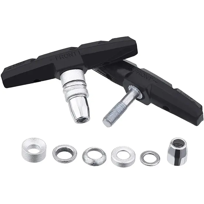 4 paires de plaquettes de frein silencieuses en forme de V, adaptées aux vélos de route BMX, plaquet