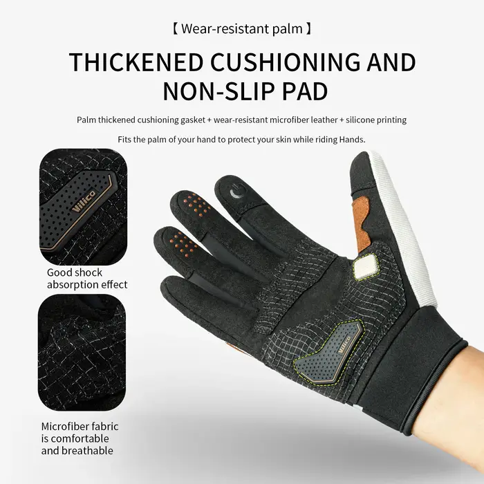 Gants thermiques de cyclisme à écran tactile pour hommes et femmes, gants de vélo de route, coupe-ve