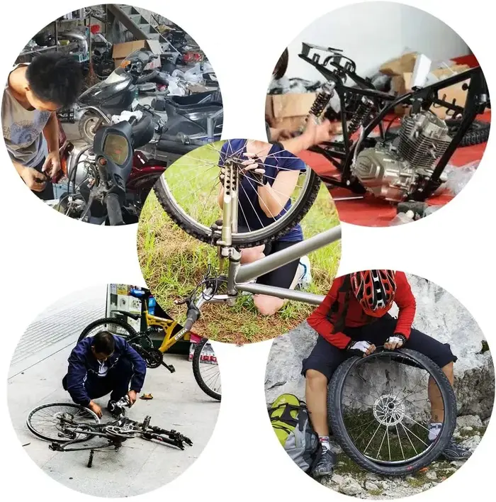 Kits d'outils de réparation de vélo 16 en 1