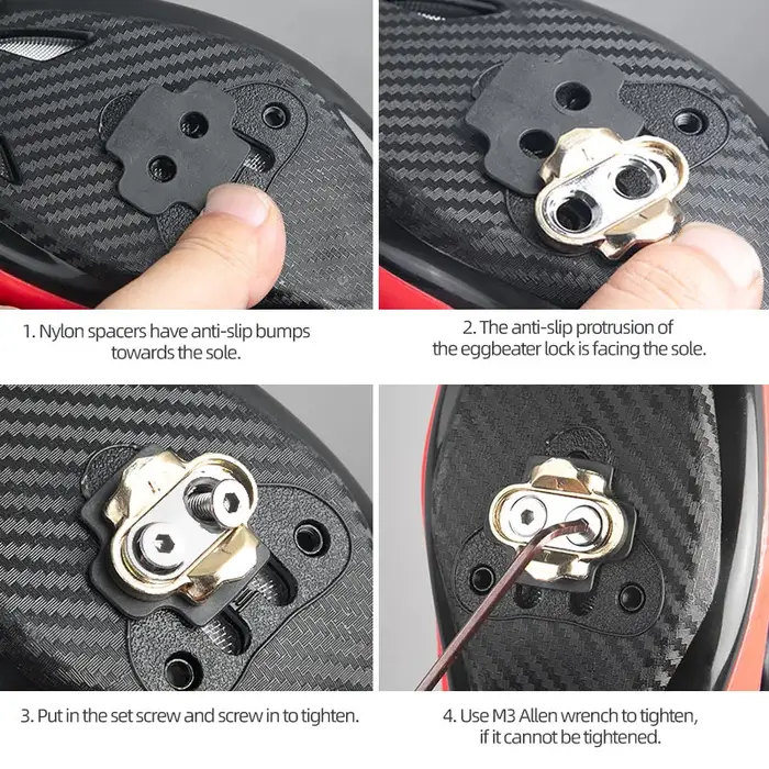 Crampons de pédales de vélo Premium