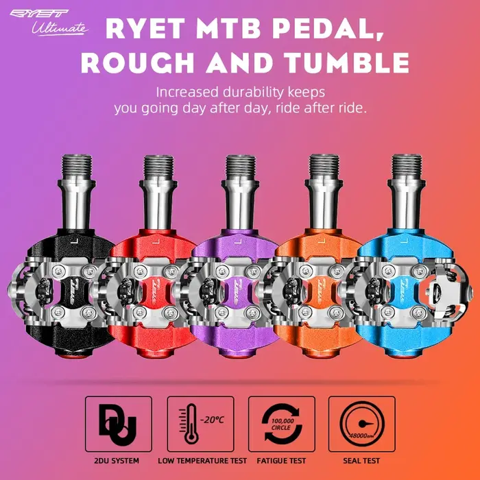 Nouveau RYET vtt pédale SPD Clipless ultraléger VTT pédales vélo double plate-forme pied de lit