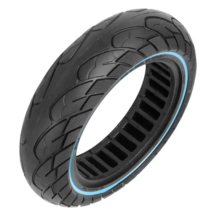 Pneus sans chambre à air 10x2.5, pneu solide 60/70 – 6.5 pour Scooter électrique Ninebot Max G30, pneu en nid d'abeille creux antidéflagrant de 10 pouces