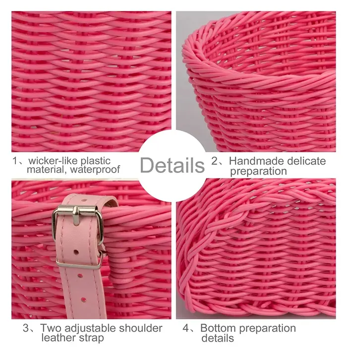 Panier de vélo traditionnel multifonction pour guidon avant