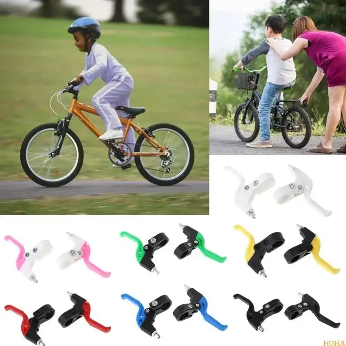 N0ha 2 pcs enfants levier frein à vélo en plastique