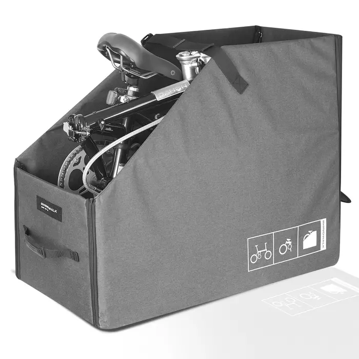 Boîte de rangement pliante pour vélo avec housse anti-poussière