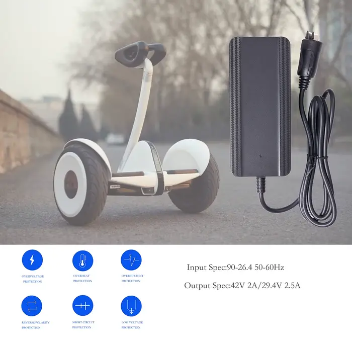 Chargeur de vélo électrique 42V 2A pour batterie
