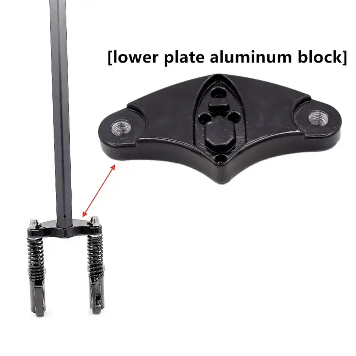 Boucle de connexion noire pour trottinette électrique avec absorption des chocs