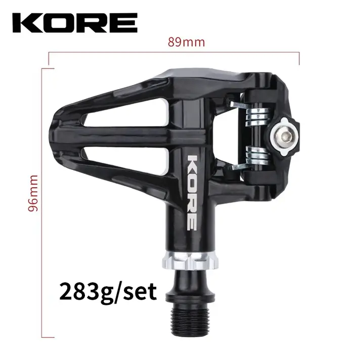 Pédales de vélo de route KORE avec système de blocage
