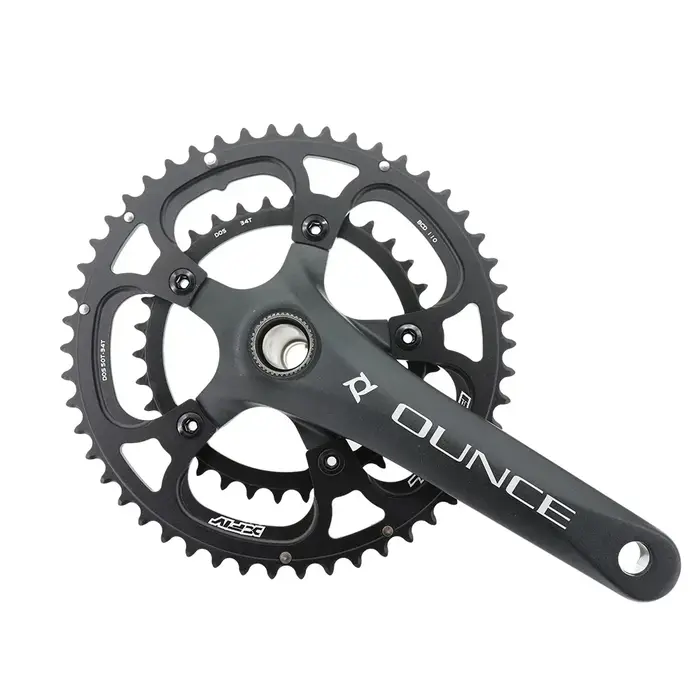 Plateau de pédalier double ovale/rond Snail 110BCD 2x pour vélo de route 50/34 52/36 53/39 54/40 compatible Shimano et SRAM 8 9 10 11 12 vitesses