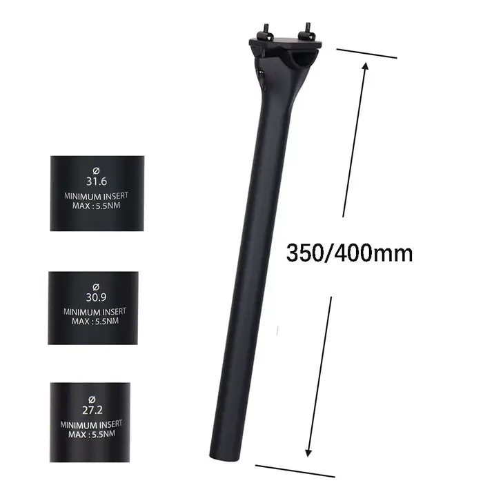 ELITA ONE vtt tige de selle en Fiber de carbone 27.2/30.9/31.6mm tige de selle de vélo de montagne/r