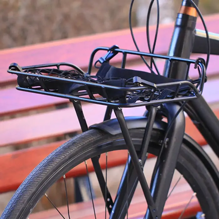 Porte-bagages avant en alliage d'aluminium pour VTT et vélos de route