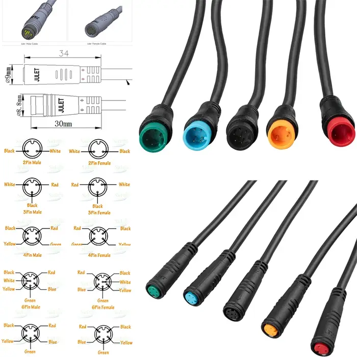Julet-Connecteur de câble étanche pour vélo électrique