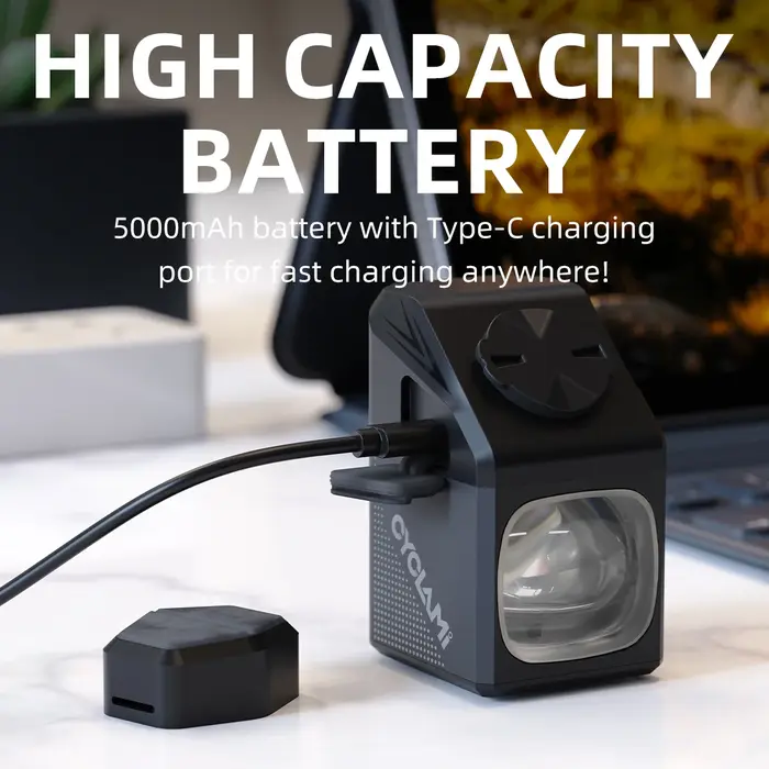 CYCLAMI phare de vélo CYC 1000 Lumen GoPro suspendu Ultra lumineux sans fil à distance coupe de ligne lampe avant