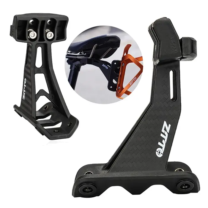 Extension universelle de porte-bidon de vélo en carbone, Double Extension de porte-bouteille d'eau r