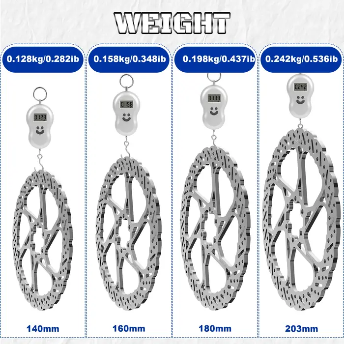 Rotor de frein à disque de vélo BUCKLOS 140 mm 160 mm 180 mm 203 mm