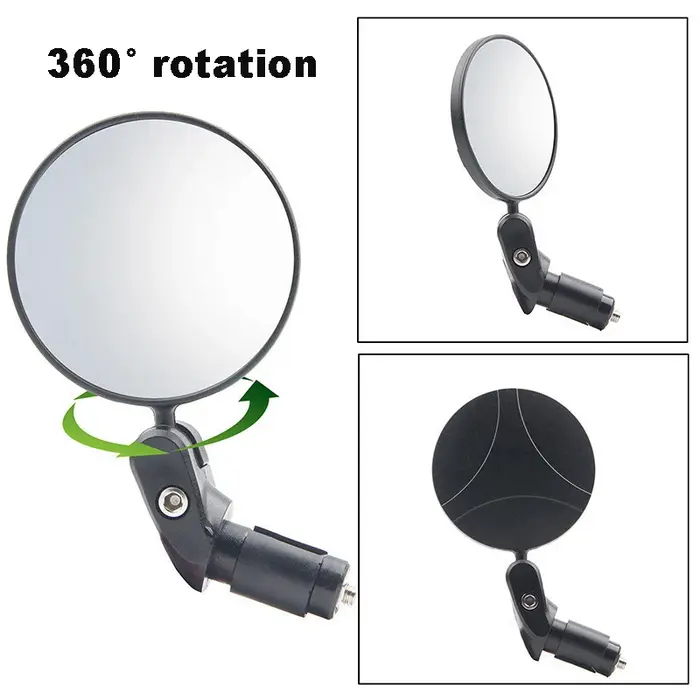Rétroviseur de vélo universel, rotation réglable, grand Angle, guidon de cyclisme, accessoires de vé