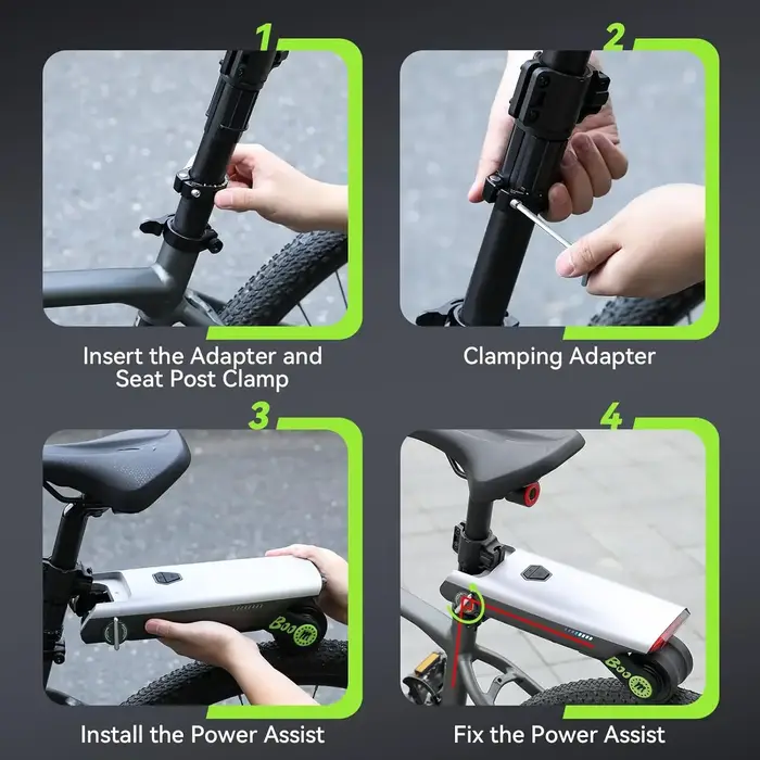 P.Wheel vélo électrique Booster 18V10AH batterie 200w Portable