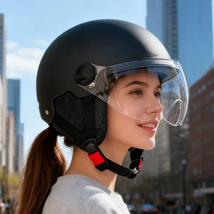 Casque de vélo électrique avec protection auditive