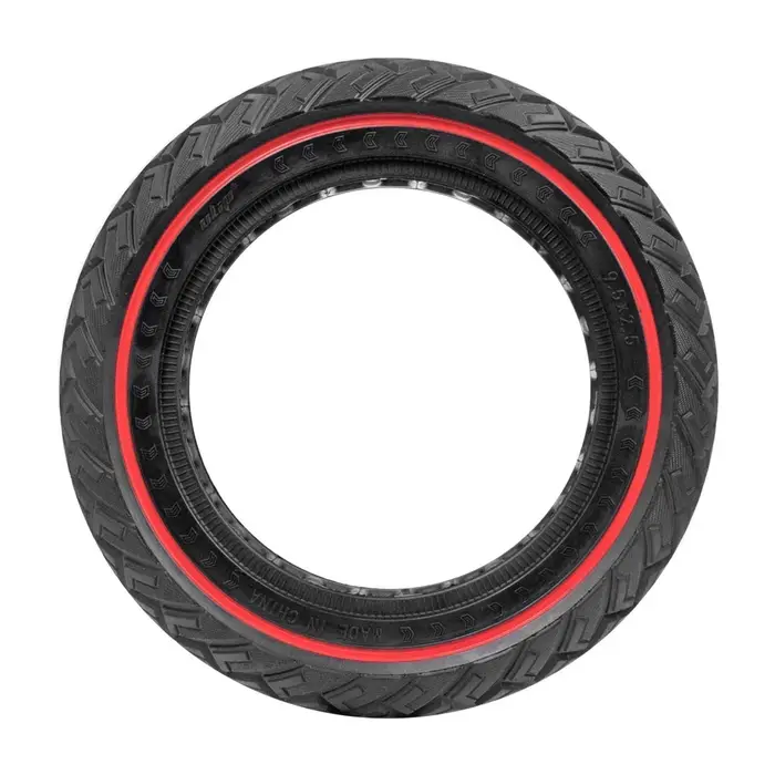Pour Niu KQi1 KQi2 KQi3 Kickscooter 9.5x2.5 pneu solide Scooter électrique 9.5 pouces de large antidéflagrant tout-terrain motif d'aile rouge