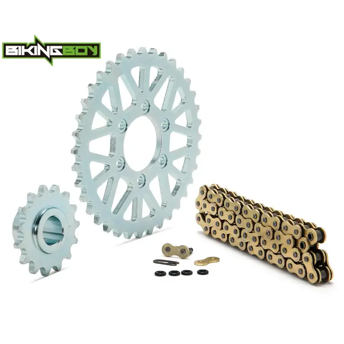 Kit transmission chaîne 420 48 maillons et pignons avant 15T arrière 36T en acier 45# pour Surron Ultra Bee vélo de saleté électrique motocross MX beige