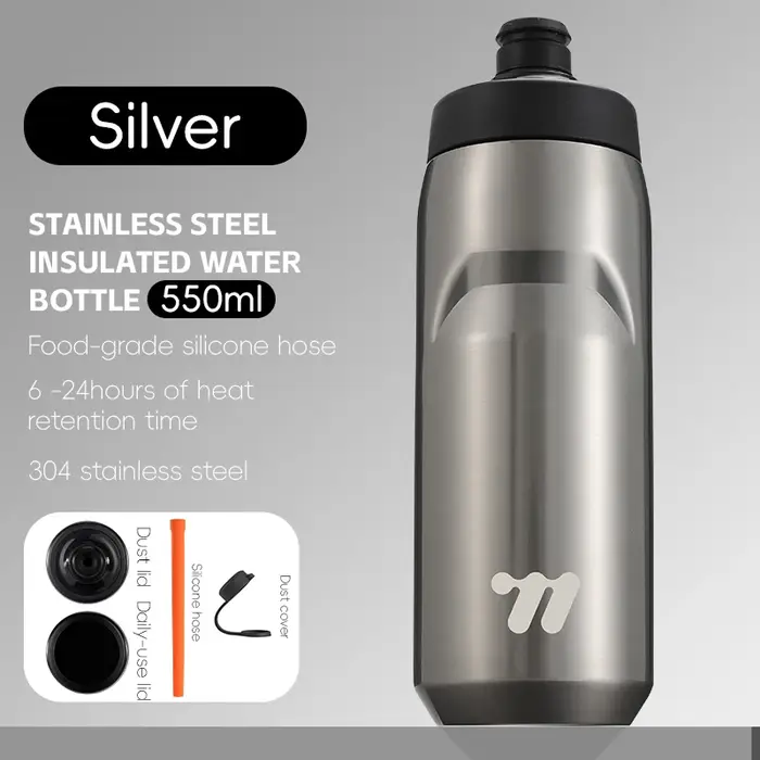 Bouteille d'eau pour vélo en acier inoxydable WEST BIKING