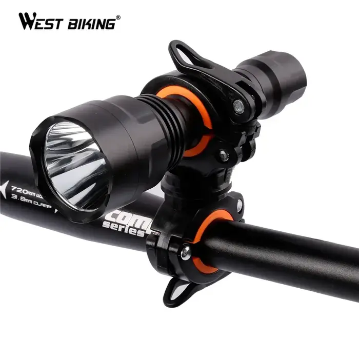 WEST BIKING-Support de lampe de vélo rotatif multifonctionnel et résistant à 360 degrés