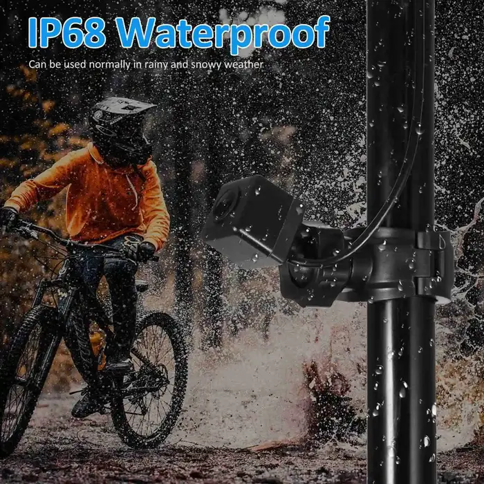 Caméra de recul de vélo 1080P 4,3 pouces écran d'affichage HD surveillance routière en temps réel ca