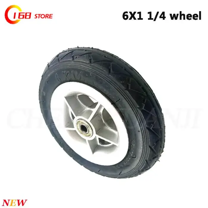 Roues de scooter 6 pouces 6x1 1/4, adaptées au remplacement des roues de scooter