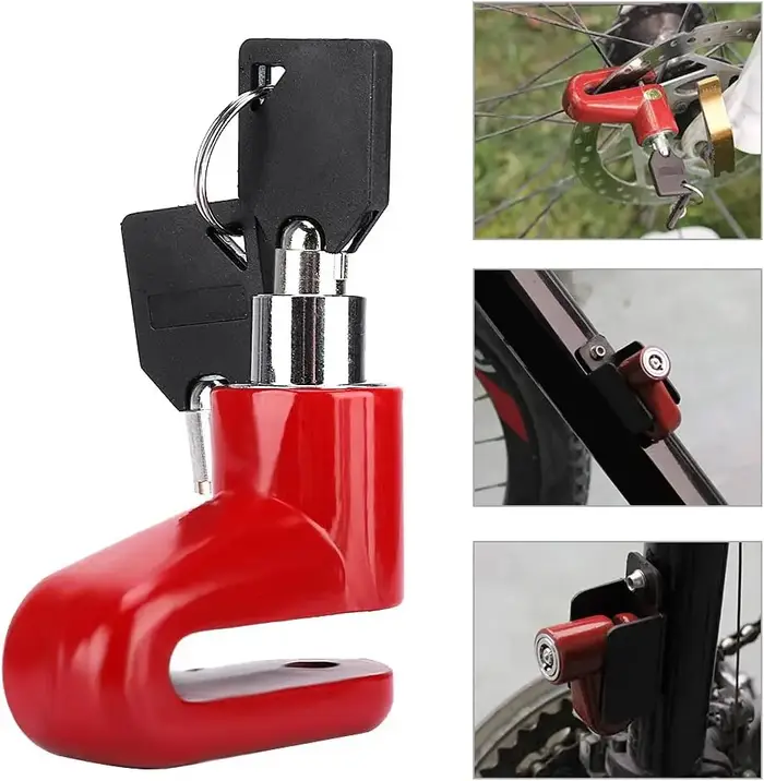 Antivol de frein à disque pour scooter avec câble de rappel spiralé, antivol de sécurité pour moto, scooter, vélo électrique, skateboard