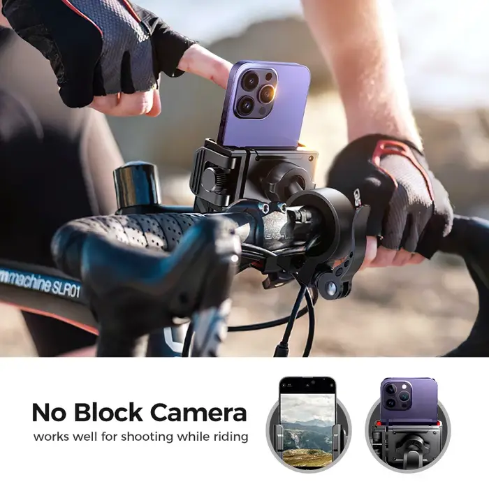 Joyroom support de téléphone de vélo universel opération à une main