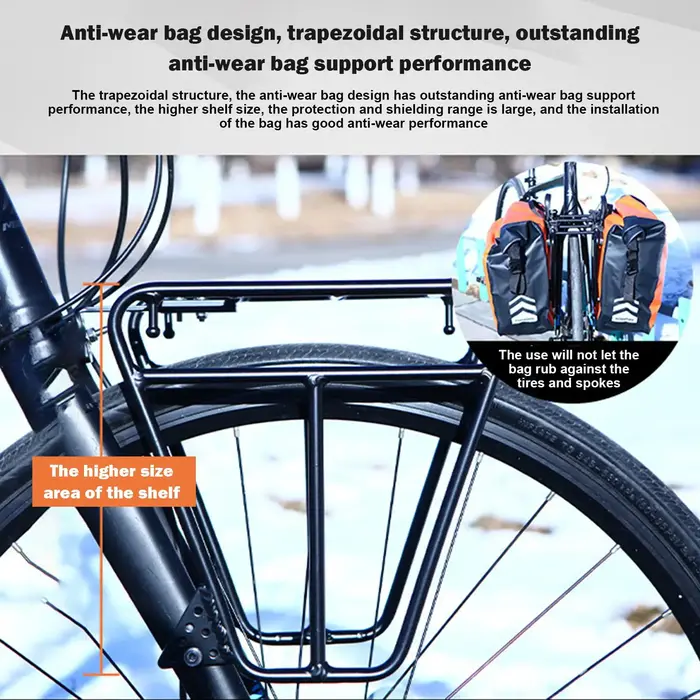 Porte-bagages avant pour vélo de route