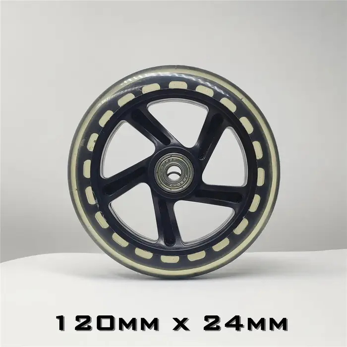 Roue de Scooter avec un bon PU élastique et silencieux, 200mm 175mm 145mm, 40mm 30mm d'épaisseur, pi