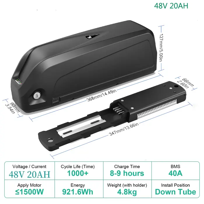 48V 30AH batterie de vélo électrique 21700 cellules 60V 52V 48V vélos tube inférieur Polly L-G 72V 1