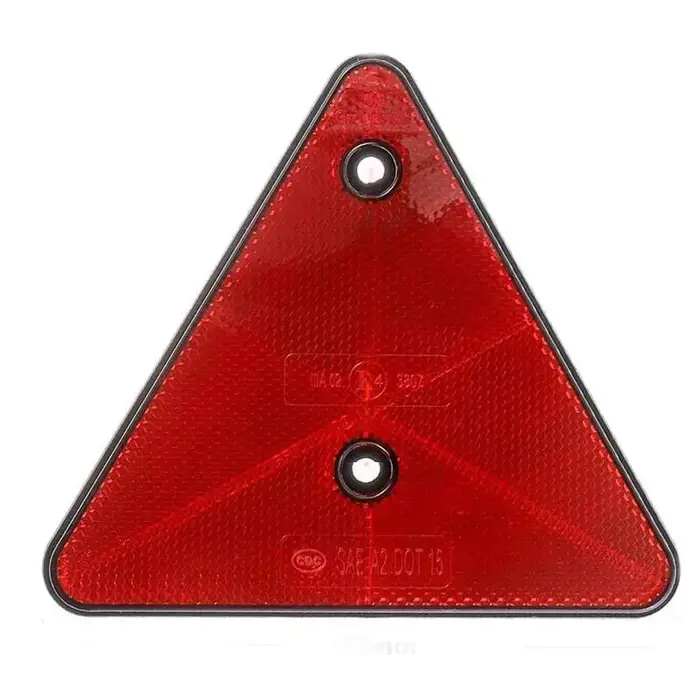 Réflecteurs triangulaires rouges