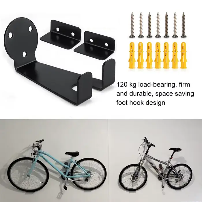 Support mural en fer pour vélo