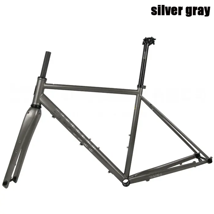 Vélo de gravier Seaboard CX07 avec cadre en acier, fourche avant en fibre de carbone, frein à disque