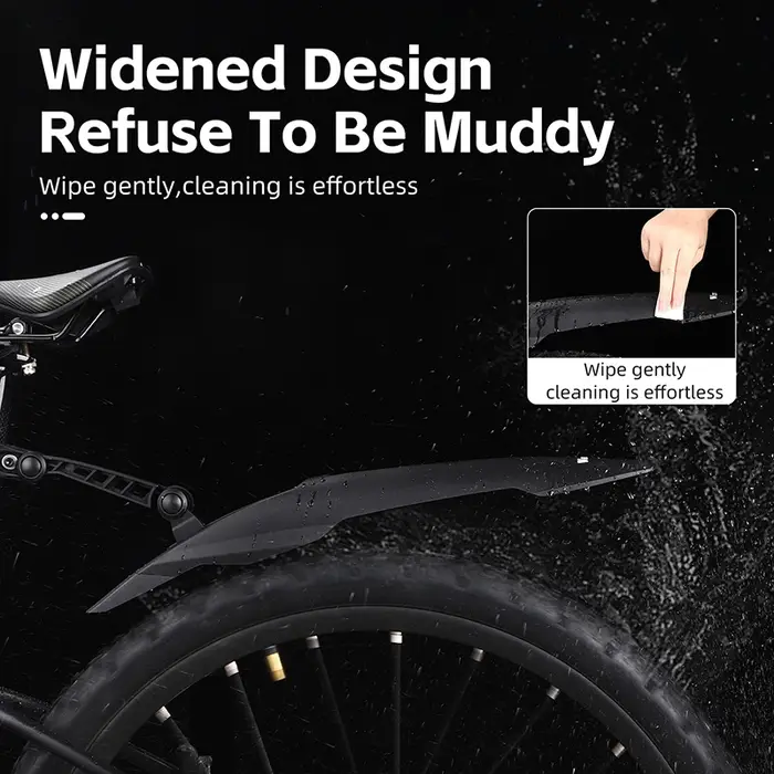 WEST BIKING – garde-boue de vélo large à dégagement rapide pour 26/27