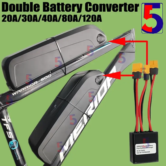 Convertisseur de décharge de batterie double pour vélo électrique