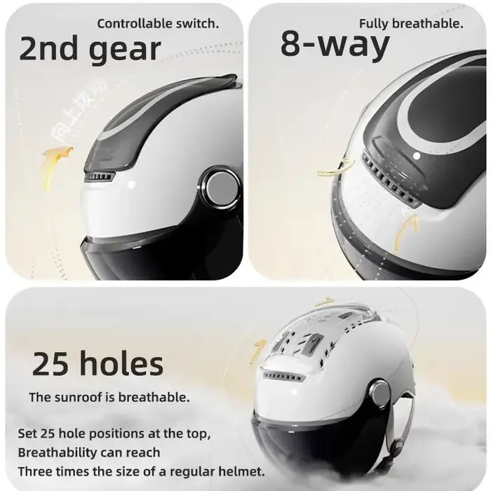 BIBEE 2.0 casque de moto électrique hommes femmes été respirant