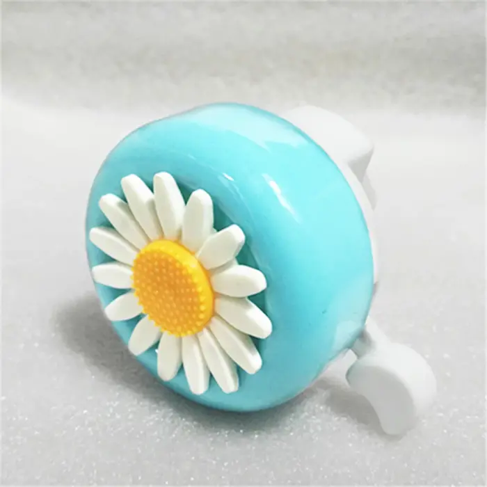 Cloche de vélo à fleur rose/rouge/bleu