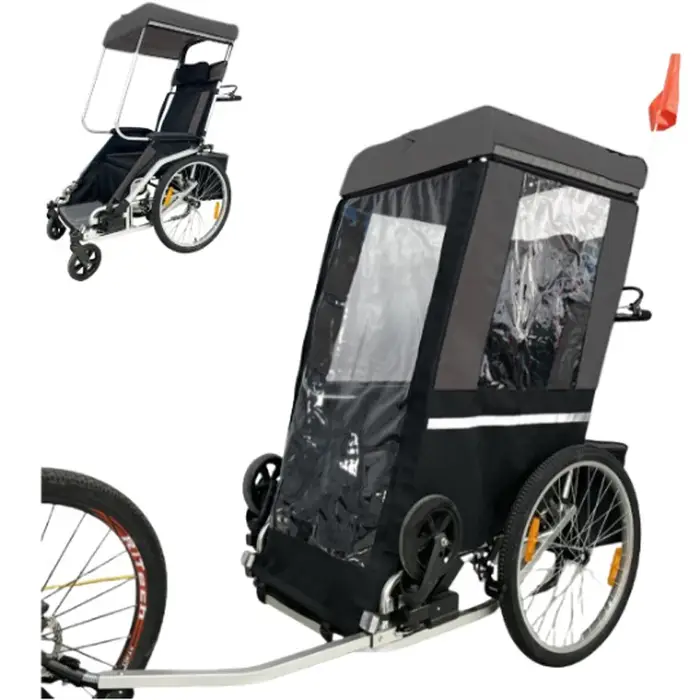 Remorque de vélo pliable 2 en 1